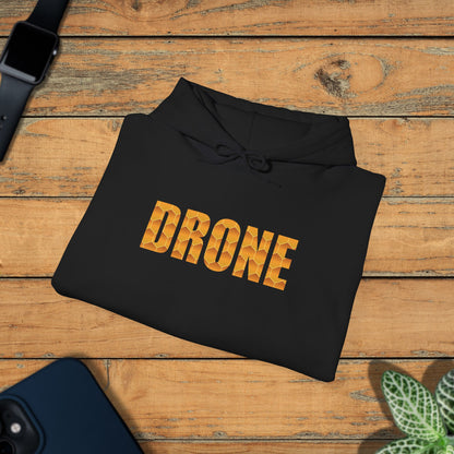 Drone Sweet As Honey  Honeycomb Word Art Design Hoodie Sweatshirt