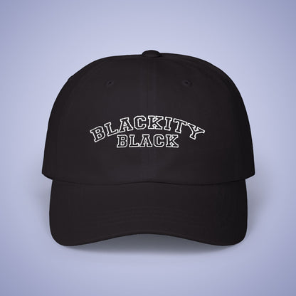 Blackity Black Juneteenth Embroidered Classic Dad Cap Unisex White Embroidery