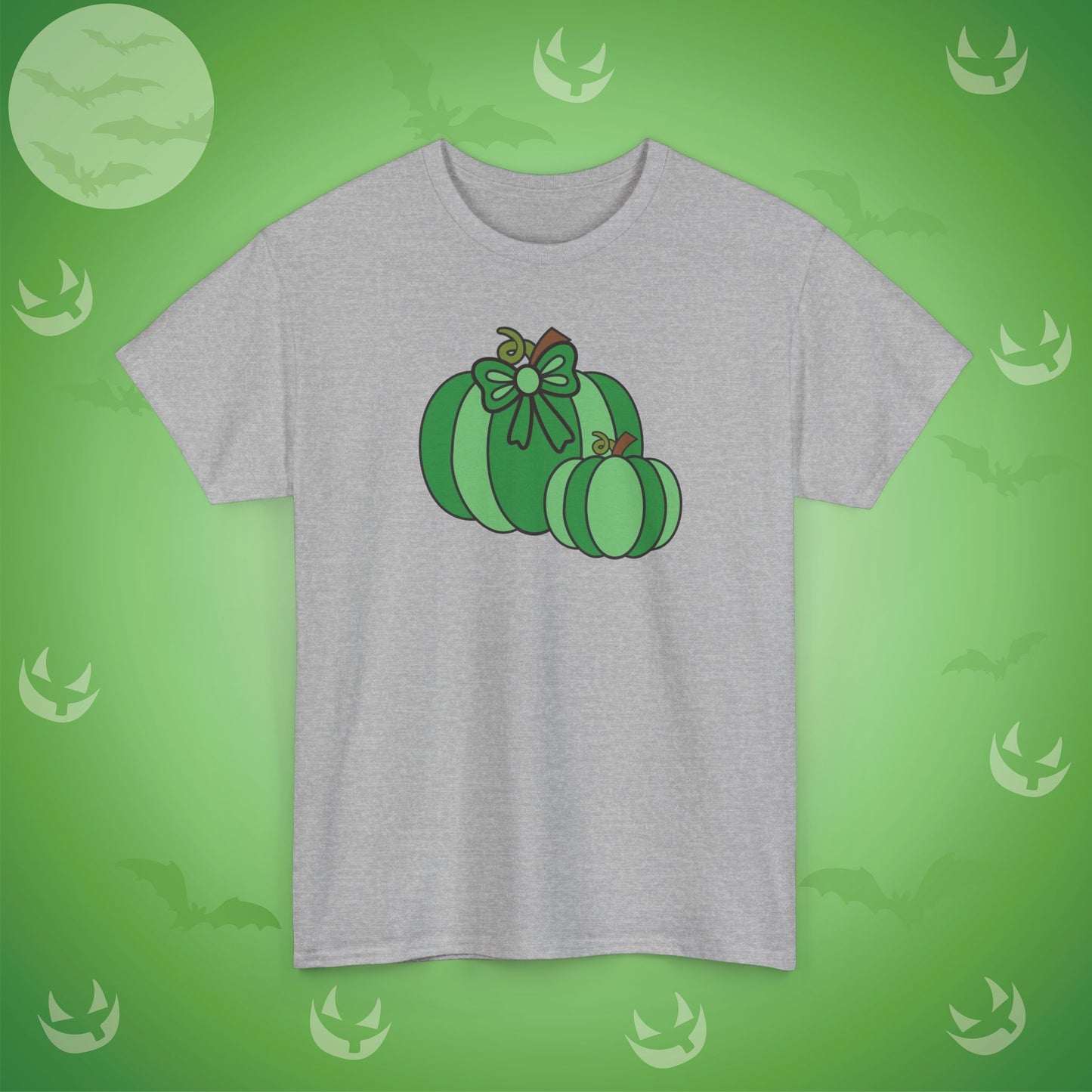 Thanksgiving Fall Inspired Halloween Green Pumpkin Unisex T Shirt
