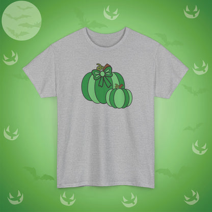 Thanksgiving Fall Inspired Halloween Green Pumpkin Unisex T Shirt