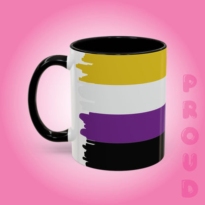 Non Binary Paint Style Coffee Mug