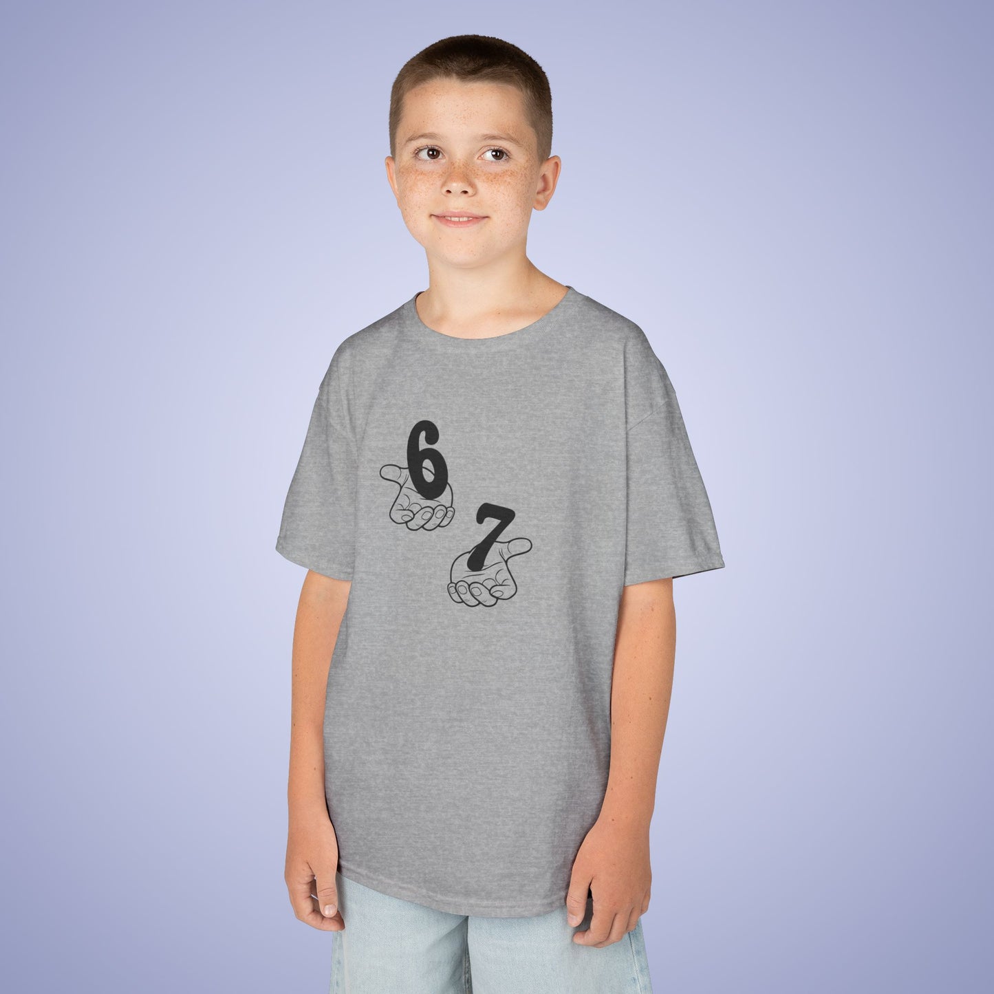 Juggling Hands 67 Tee Fun Trending Kids Cotton T Shirt Six Seven Youth