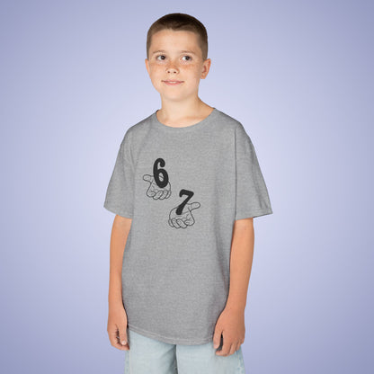 Juggling Hands 67 Tee Fun Trending Kids Cotton T Shirt Six Seven Youth