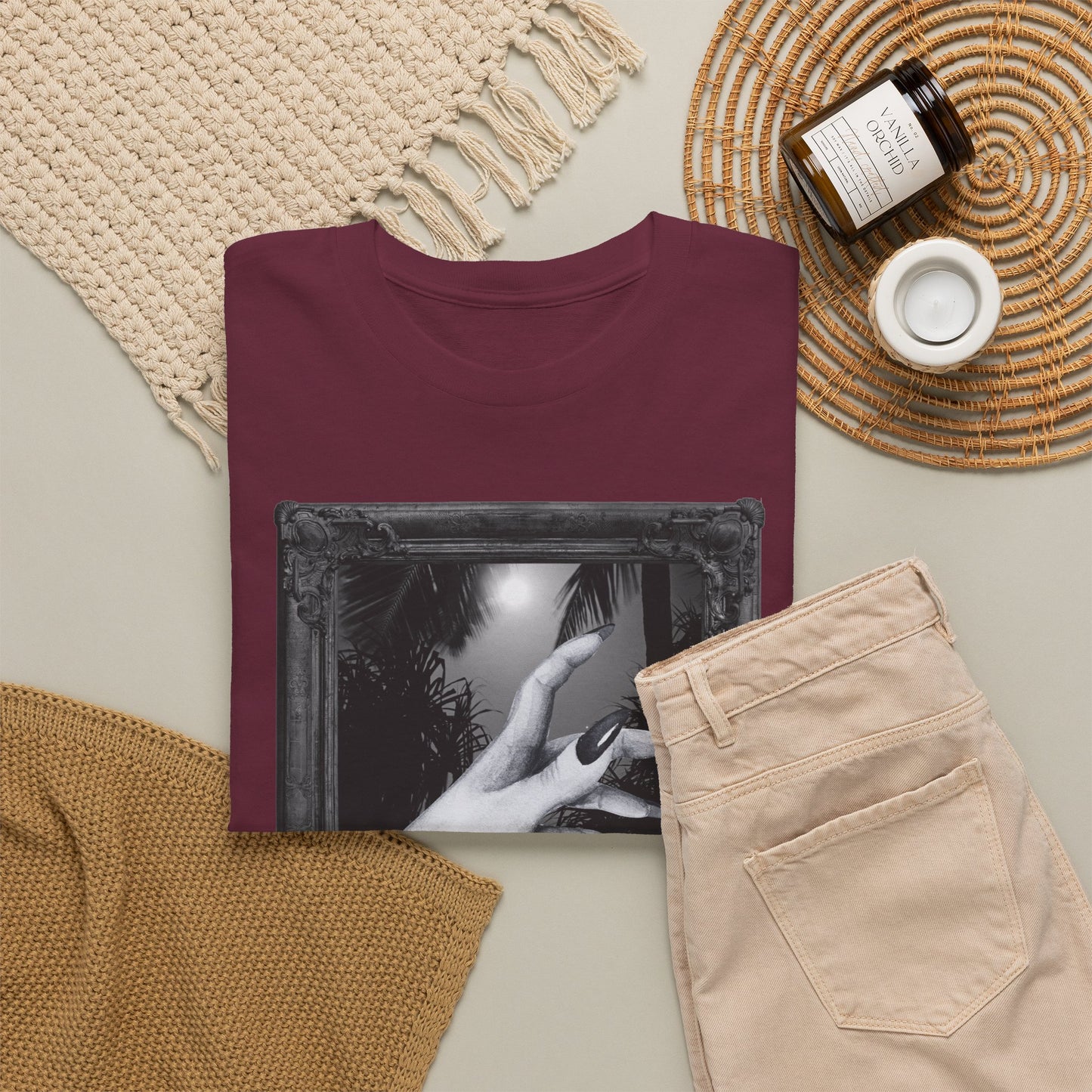 A Hand at the Beach Spooky Halloween T-Shirt | Photographic Design