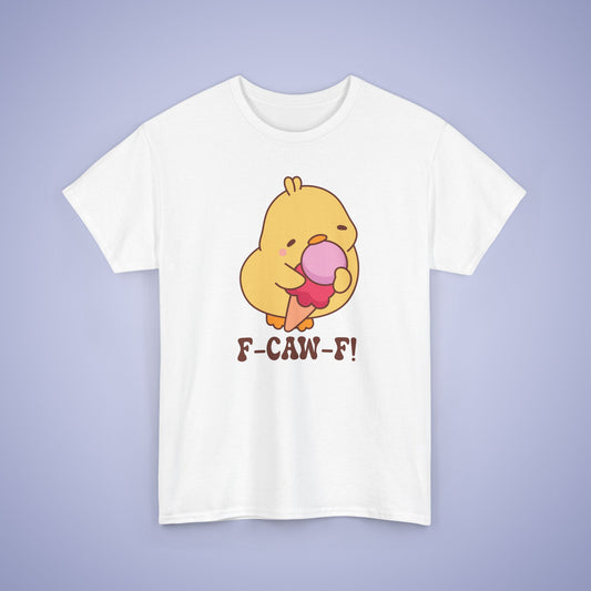 Pink Ice Cream Lover F CAW F Cute Funny Chick Unisex Chicken T Shirt
