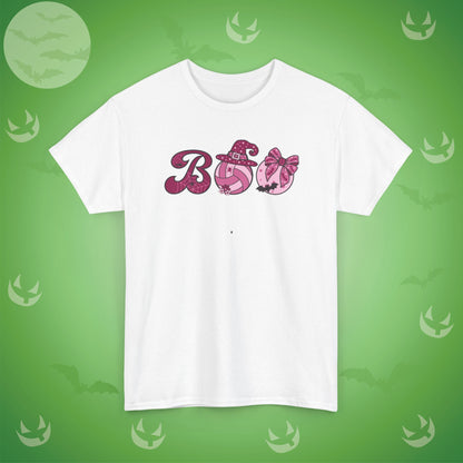 Volleyball BOO T-Shirt | Girly Coquette Halloween Design