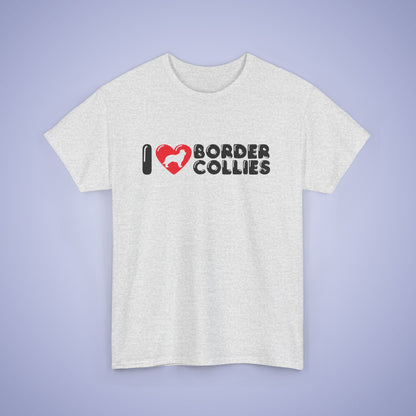 I Heart Border Collies Unisex T Shirt