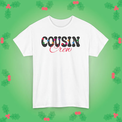 Cousin Crew Christmas Lights Family Matching Unisex T Shirt