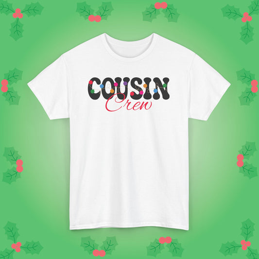 Cousin Crew Christmas Lights Family Matching Unisex T Shirt