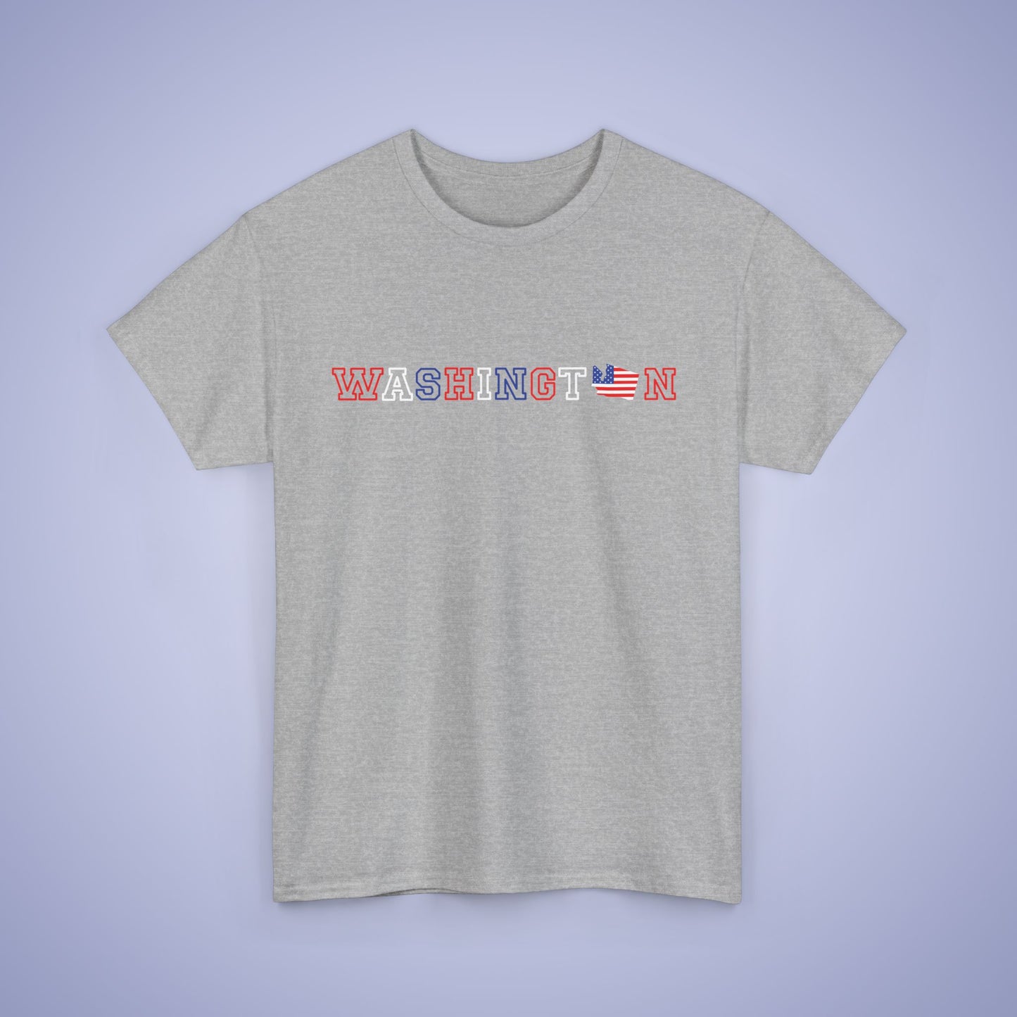 Washington Map Text Art Proud American Unisex T Shirt