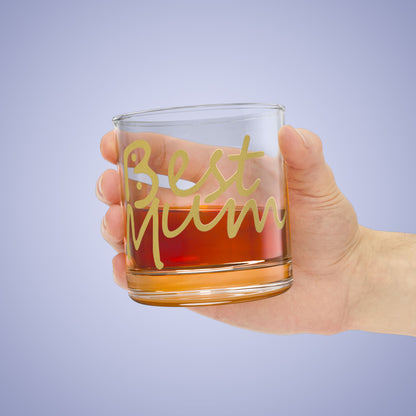 Best Mum Bogans Design Funny Rocks Glass Gold