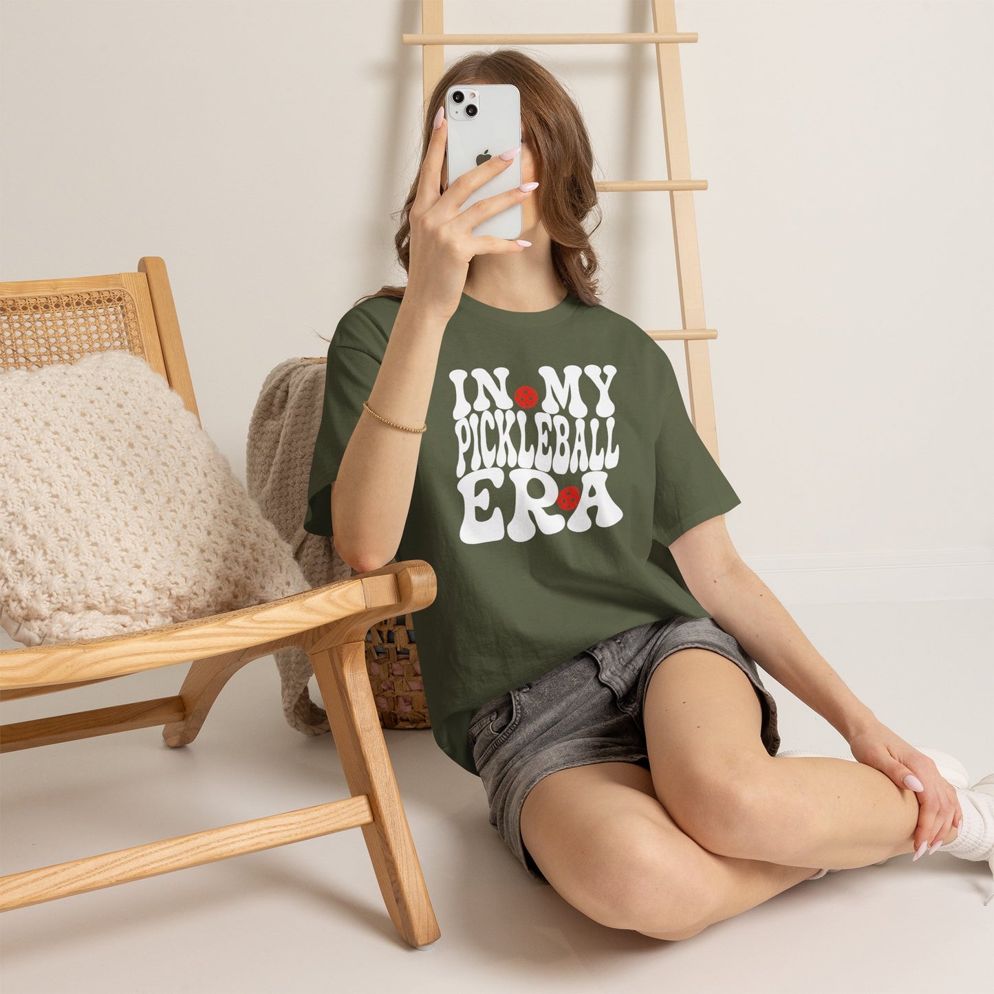 In My Pickleball Era Funny Pickleball T Shirt White Graphic Design