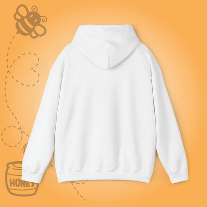 Bee Happy Sweet As Honey  Honeycomb Word Art Design Hoodie Sweatshirt
