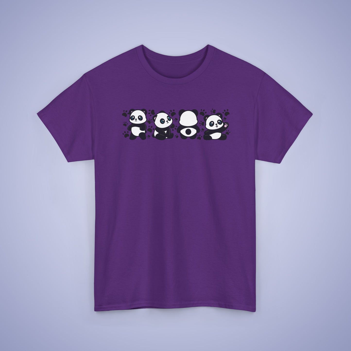 Panda's Paw Prints Graphic Tee National Panda Day Unisex T Shirt