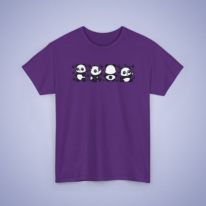 Panda's Paw Prints Graphic Tee National Panda Day Unisex T Shirt