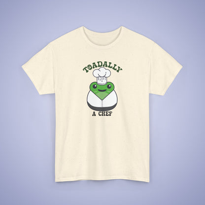 Toadally a Chef Graphic Tee Frog Lover Funny Cook Gift Unisex T Shirt