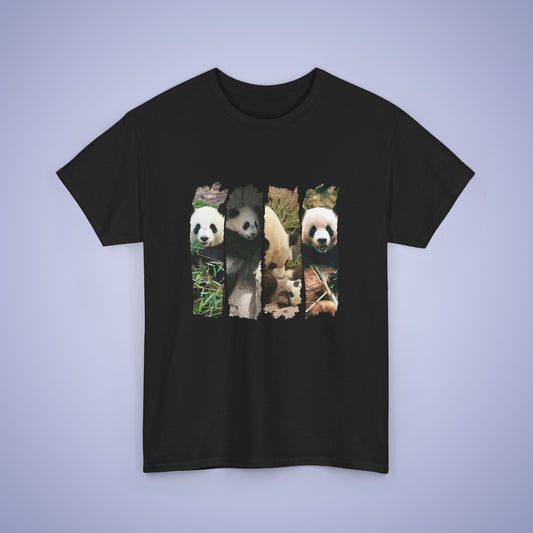 Panda Lover Paint Brush Stroke Photographic Unisex Oversized T Shirt