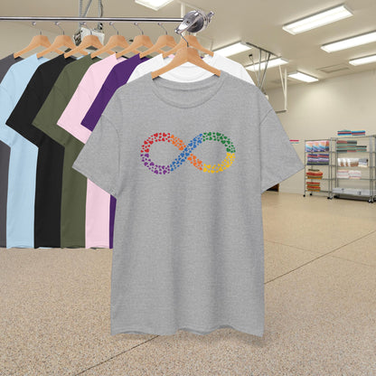 Infinity Heart Graphic Autism Awareness Unisex T Shirt