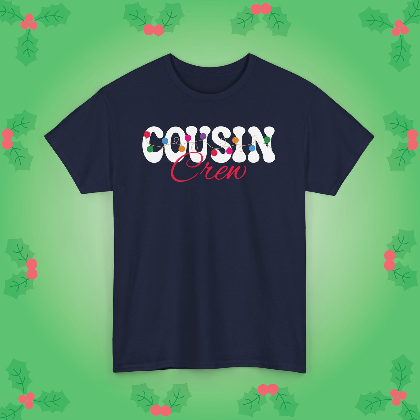 Cousin Crew Christmas Lights White Family Matching Unisex T Shirt