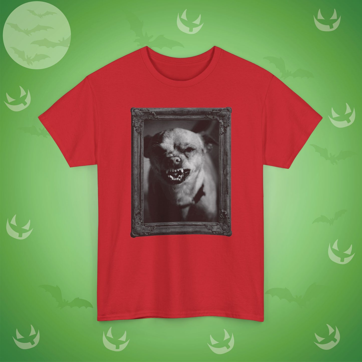 Angry Dog Spooky Halloween T-Shirt | Photographic Design