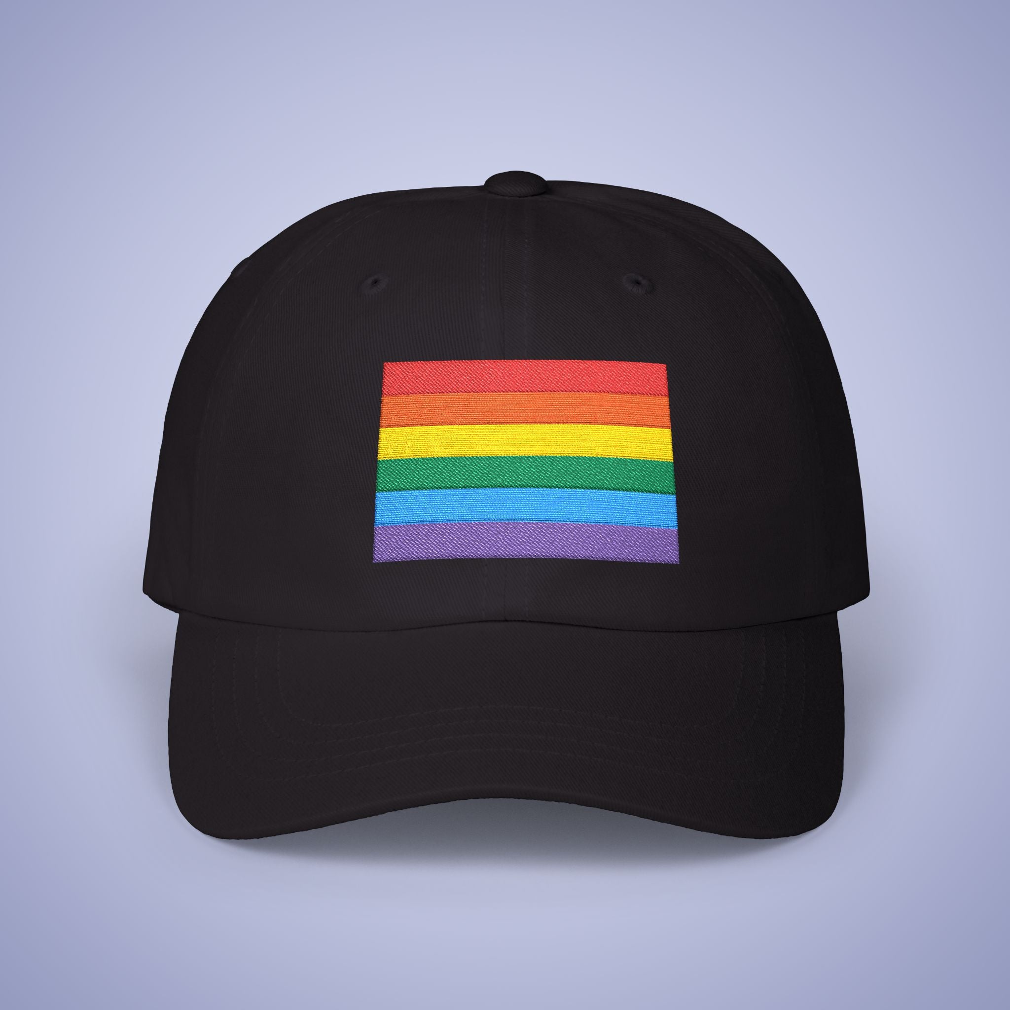 Pride Flag Month Embroidered Classic Dad Cap Unisex Coloured Embroidery