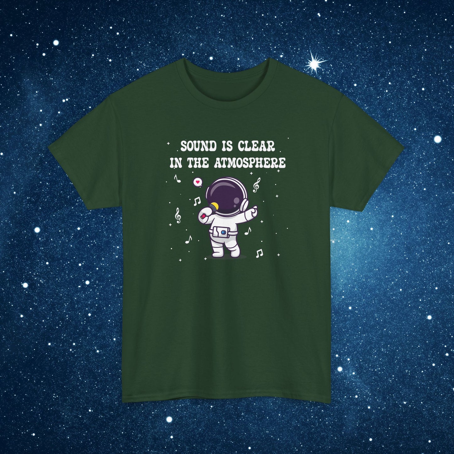 Sound is Clear in the Atmosphere National Astronaut Day Unisex Graphic T Shirt