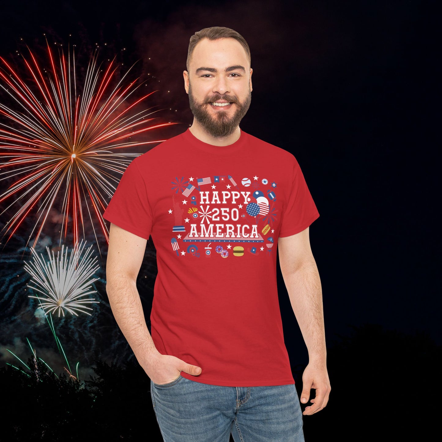 250 Years of Freedom Party Style USA Celebration Unisex T Shirt