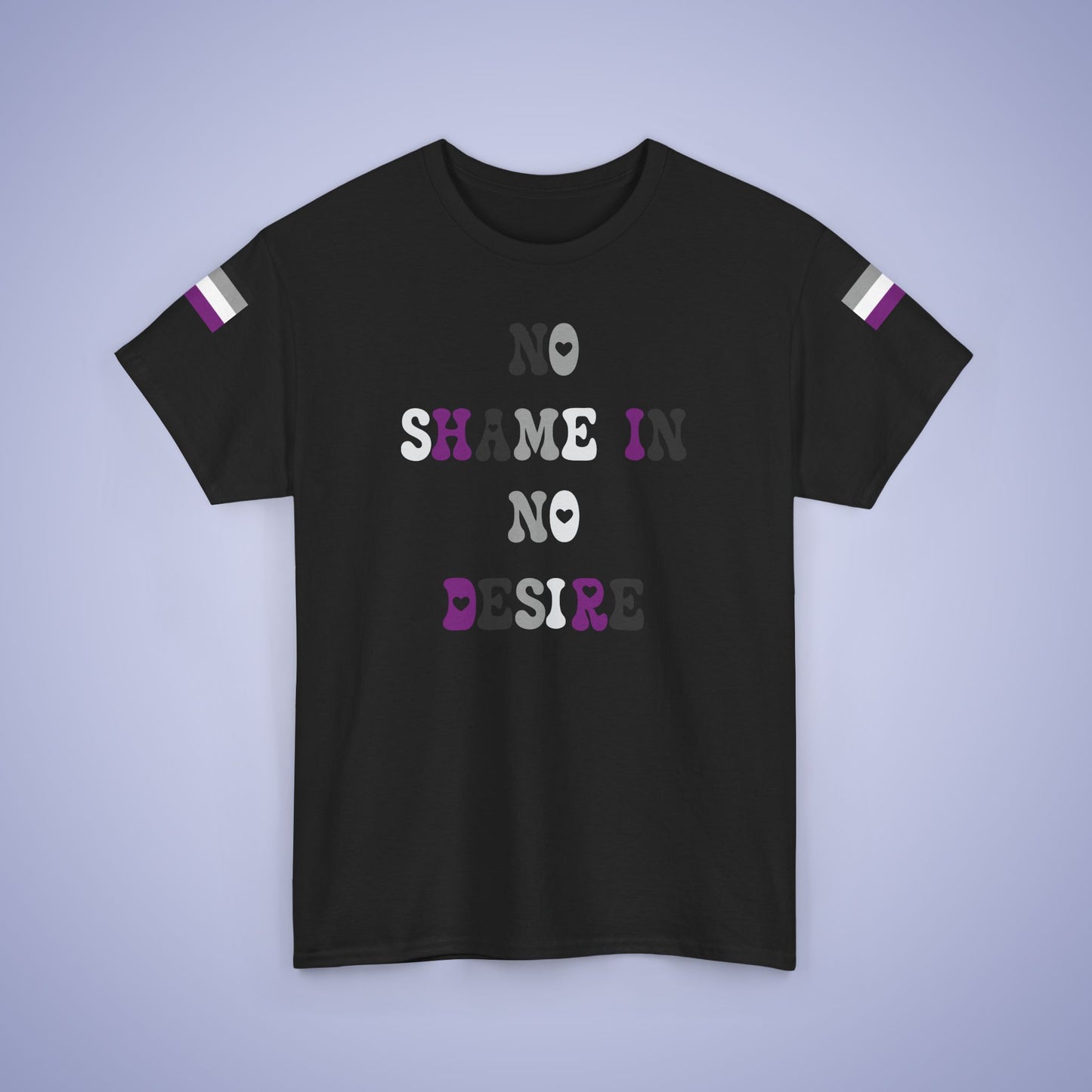 No Shame in No Desire Asexual LGBT Pride Month Matching  T Shirt Unisex