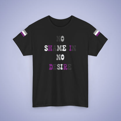 No Shame in No Desire Asexual LGBT Pride Month Matching  T Shirt Unisex