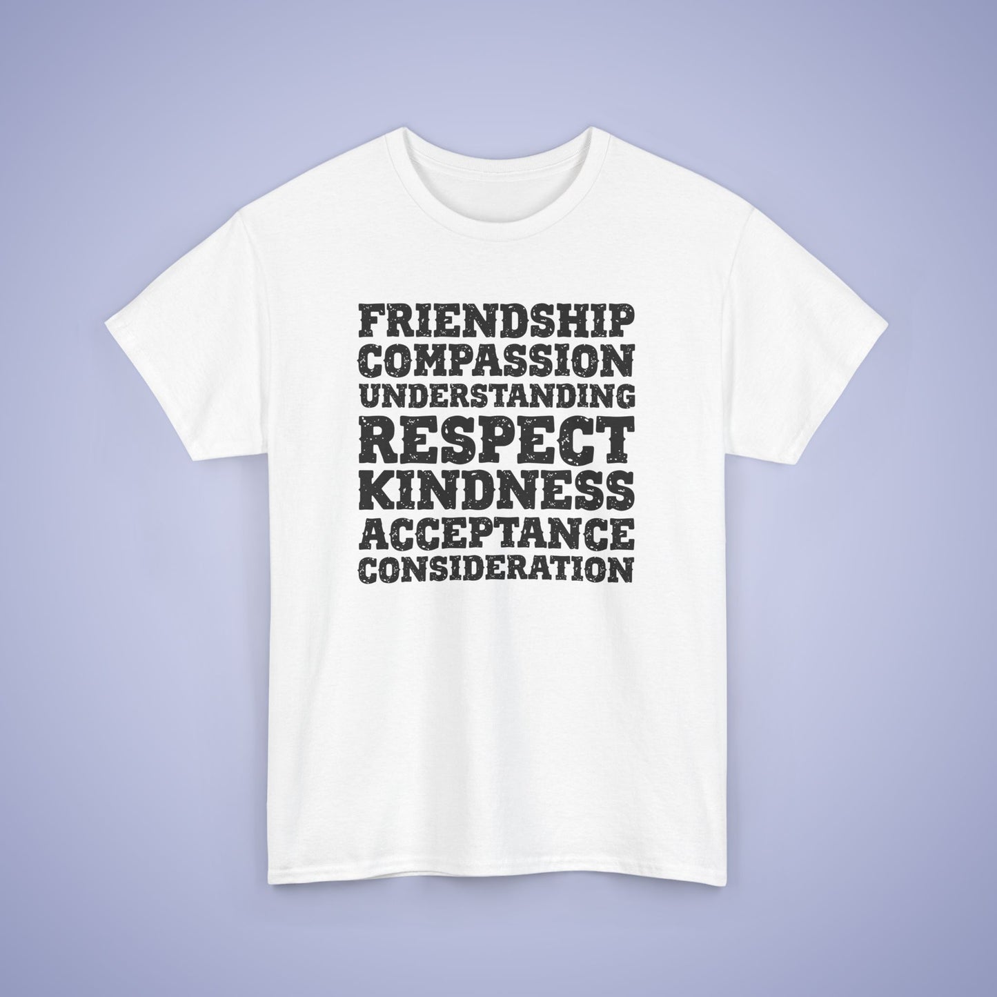 Kindness Word Block Grunge Black Unity Day Teachers T Shirt Unisex