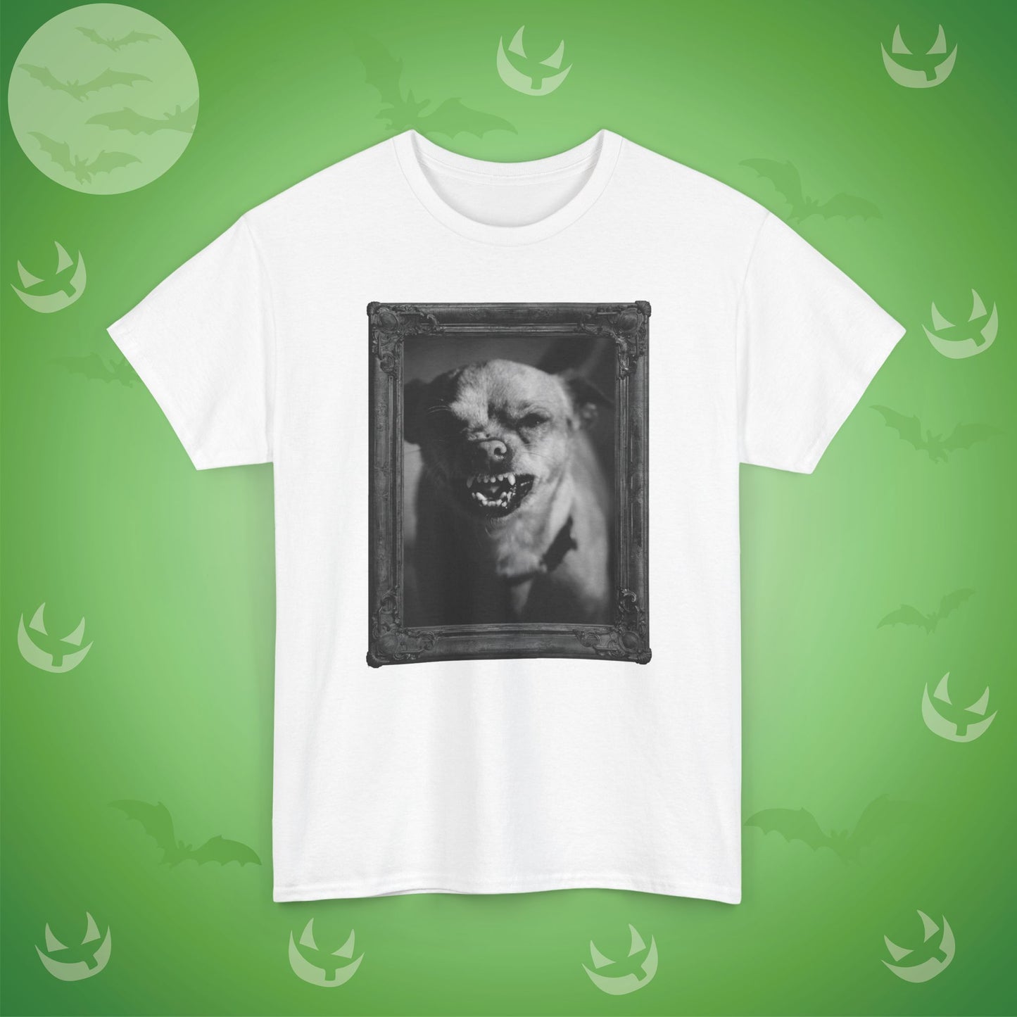 Angry Dog Spooky Halloween T-Shirt | Photographic Design