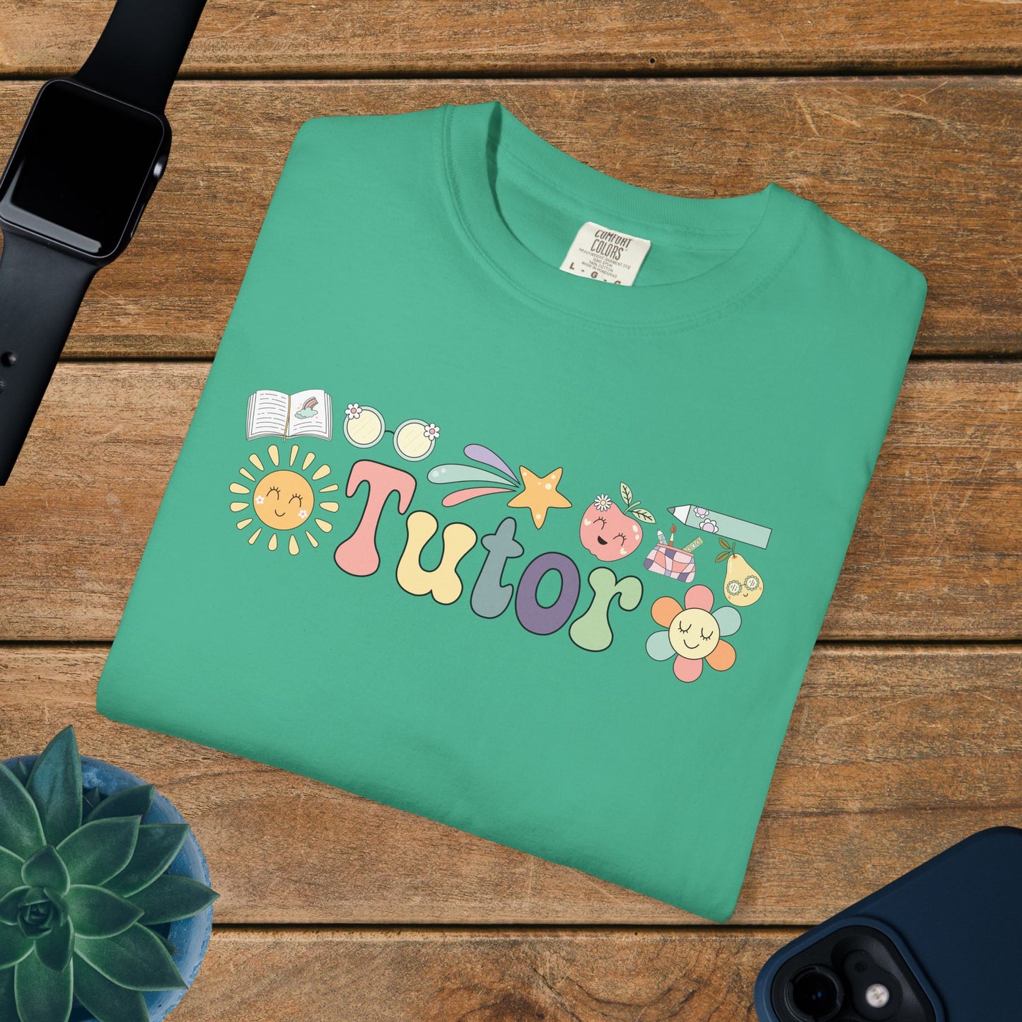 Tutor Teacher T Shirt Retro Comfort Colors Unisex Back to School