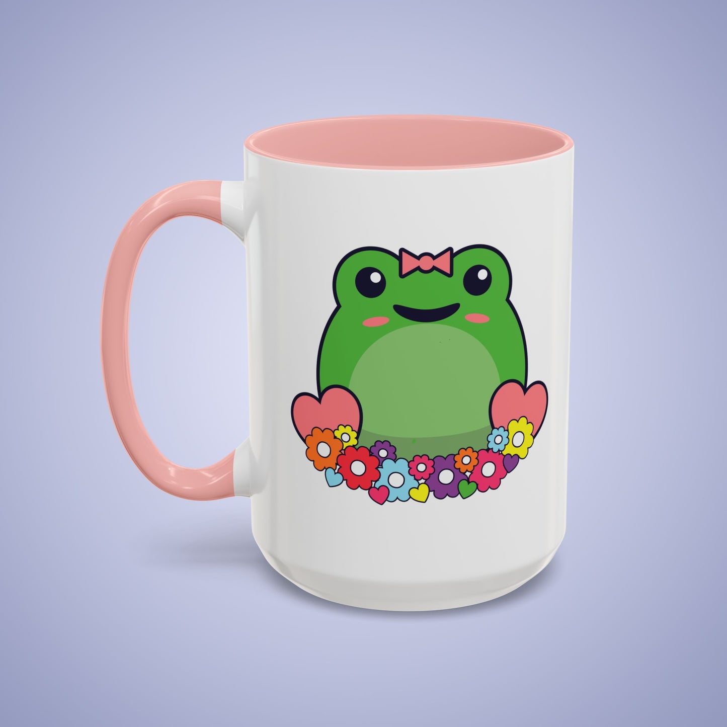 Flower Frog Lover Gift Coffee Mug Ceramic