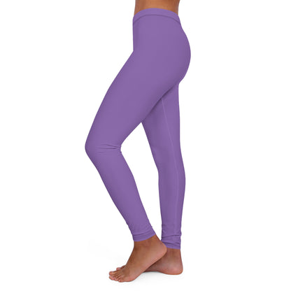 Light Purple Casual Spandex Leggings