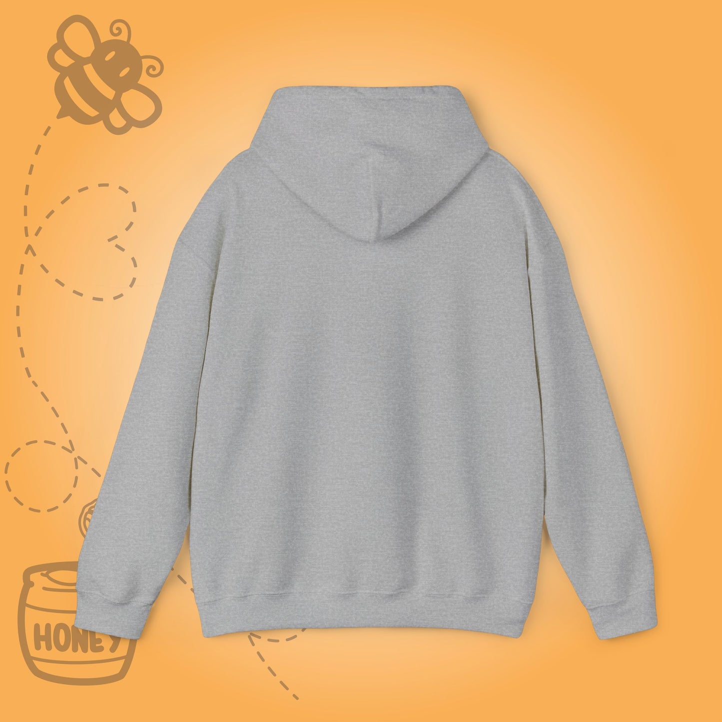 Bee Hive Sweet As Honey Honeycomb Word Art Design Hoodie Sweatshirt