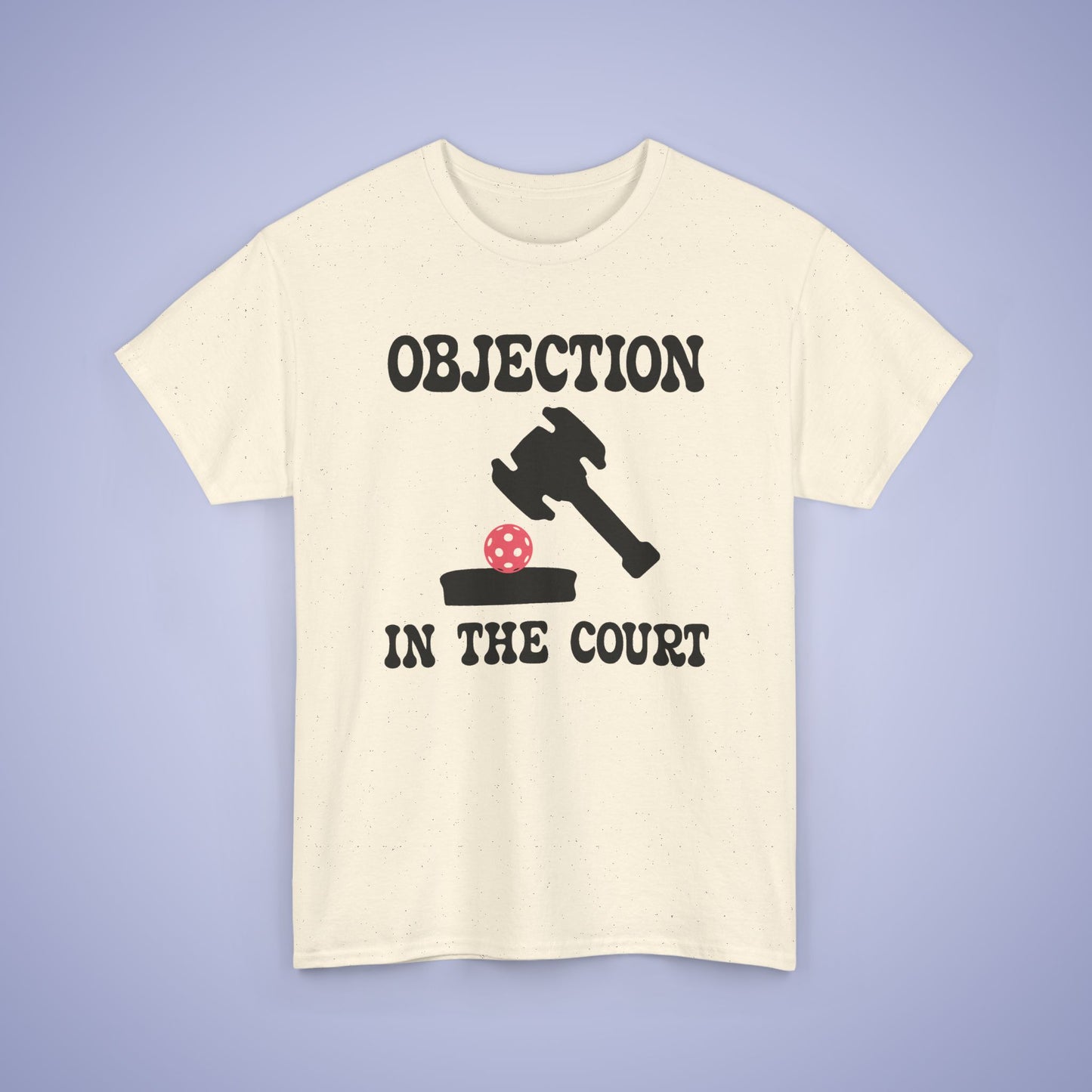 Objection in the Court Funny Lawyer Judge Pickleball T Shirt Black Graphic Design