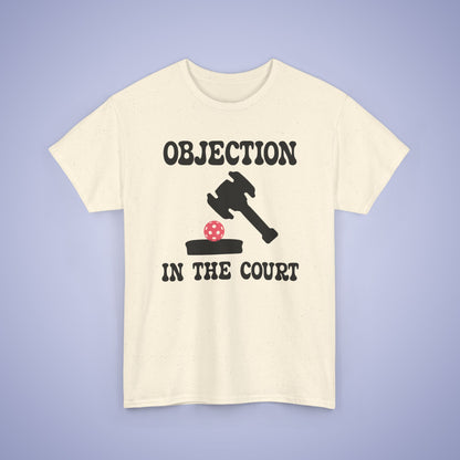 Objection in the Court Funny Lawyer Judge Pickleball T Shirt Black Graphic Design