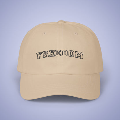 Freedom Juneteenth Embroidered Classic Dad Cap Unisex Black Embroidery