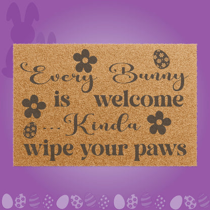Every Bunny is Welcome Easter Door Mat