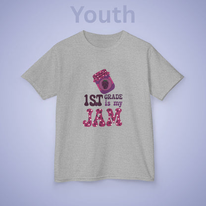 First Grade is my Jam Blackberry Kids Cotton T Shirt Back To School Youth