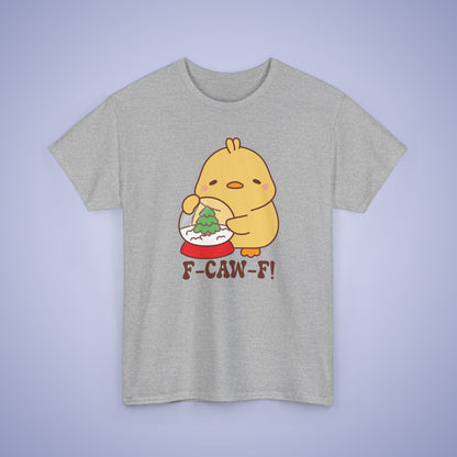 Christmas Snowglobe F CAW F Cute Funny Chick Unisex Chicken T Shirt