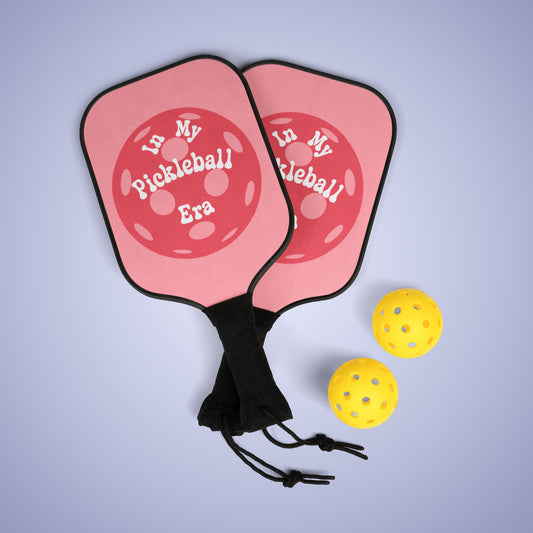 In My Pickleball Era Pickleball Paddle Set Pink Gift