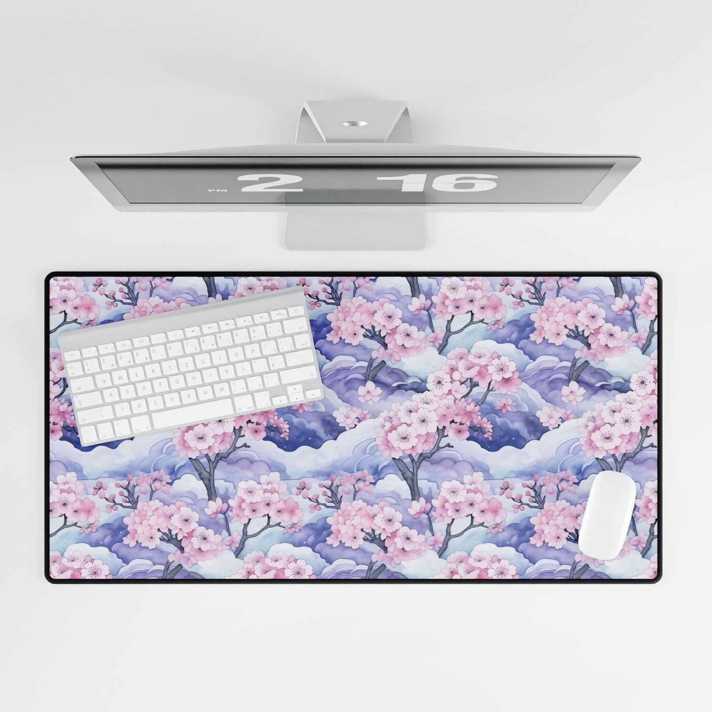 Cherry Blossom Desk Mat Floral Design Mothers Day Gift