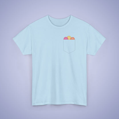 Pickleball Pocket Design T Shirt Coloured Graphic Design