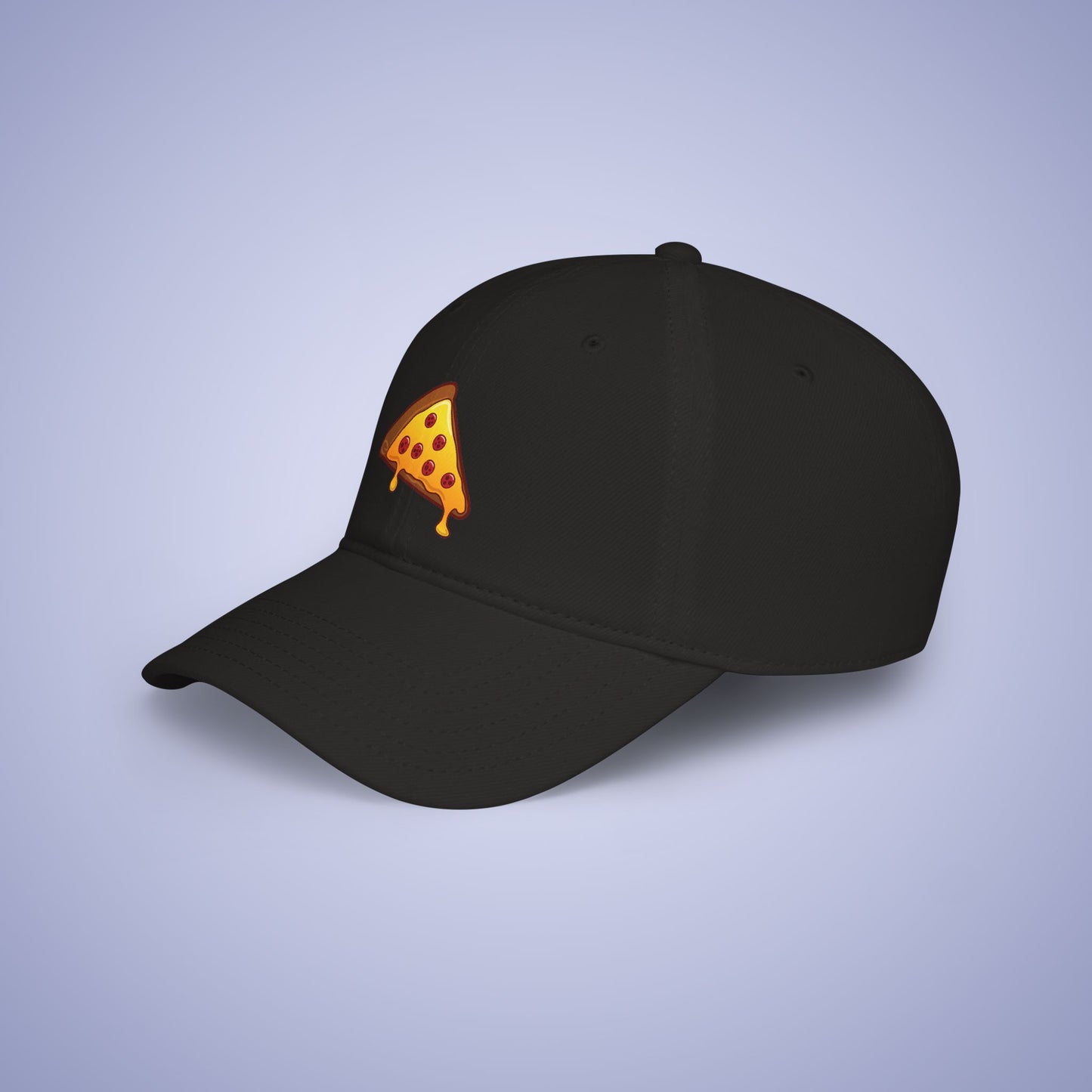 Pizza Slice Graphic Art Cap Low Profile Baseball Hat for Pizza Lovers