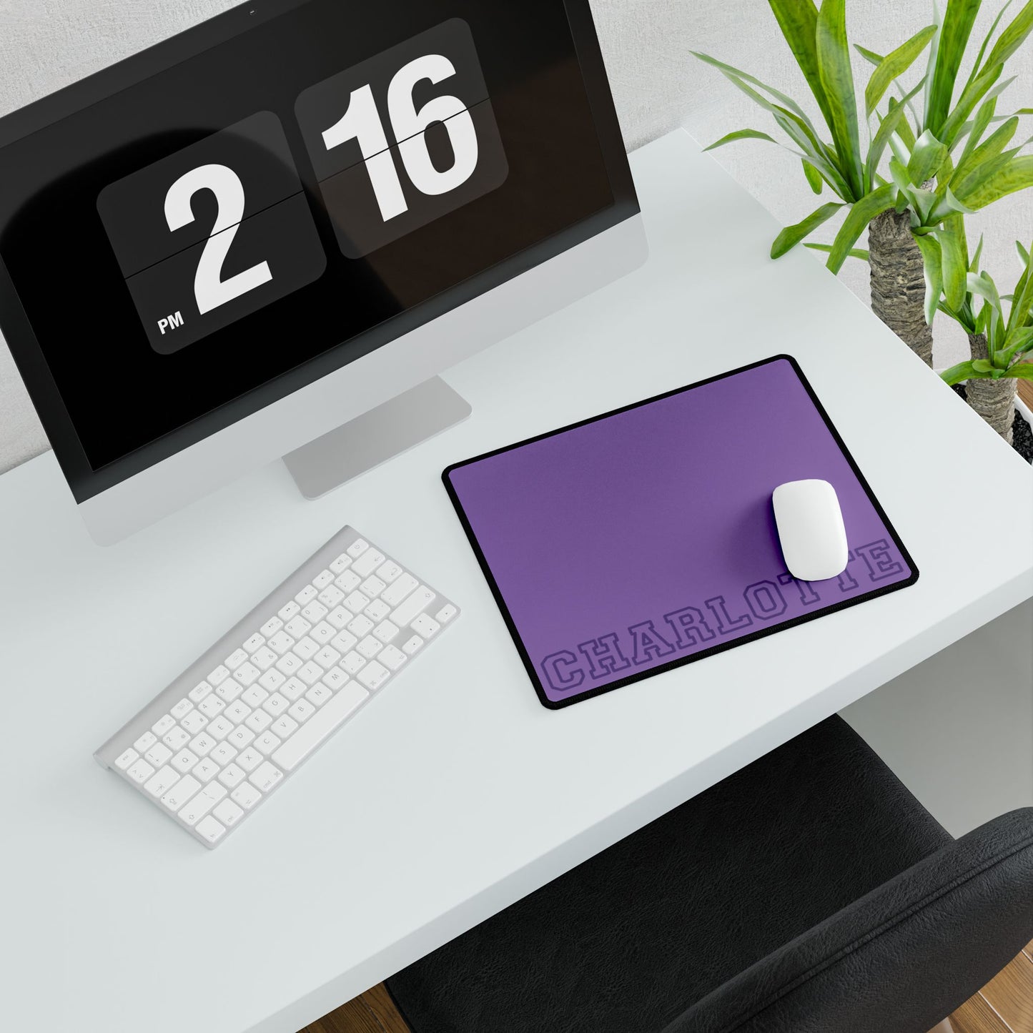University Style Personalized Name XXXXL Light Purple Mouse Pad