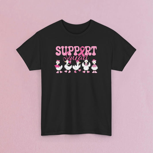 Support Squad Silly Little Goose Breast Cancer Awareness Unisex T Shirt