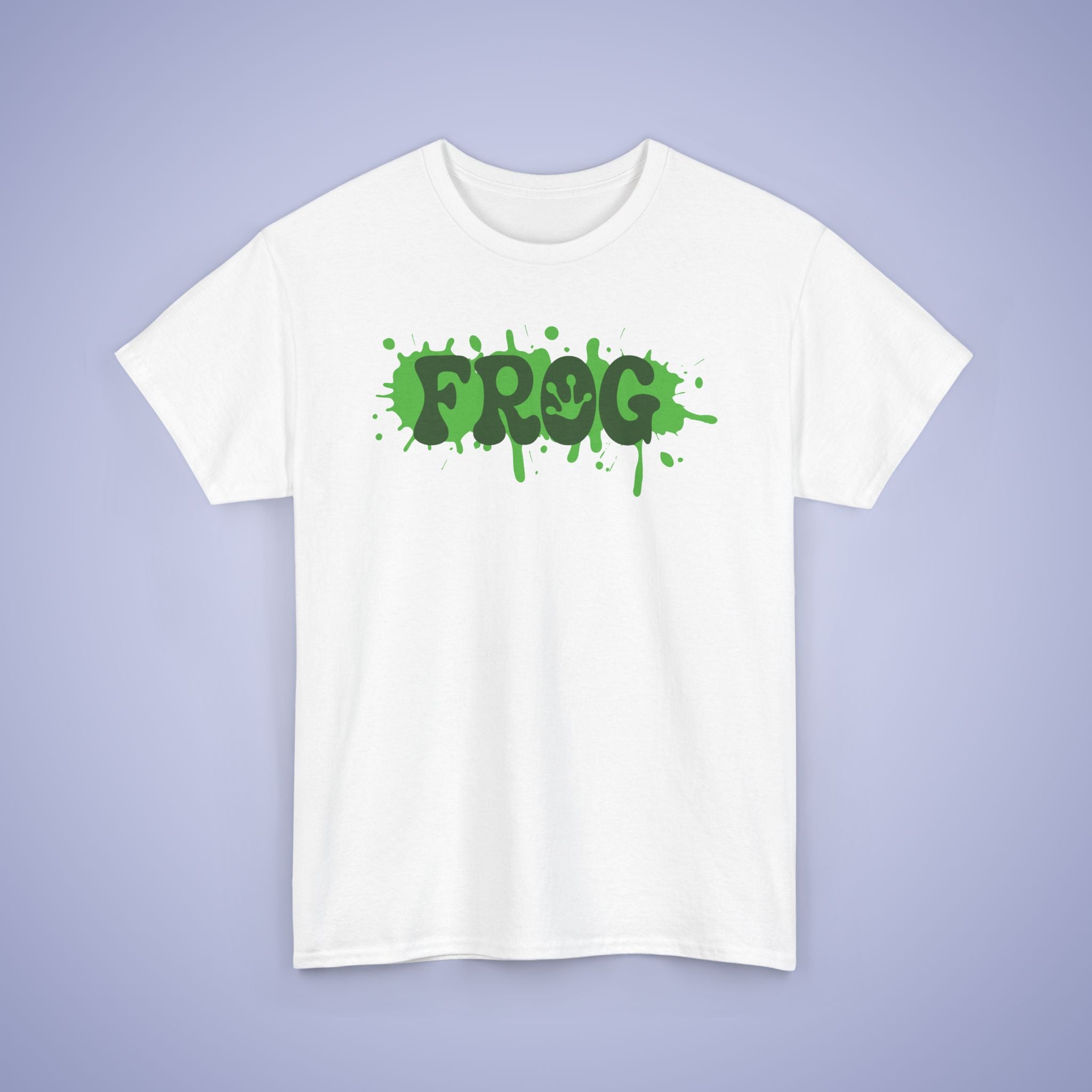 Paint Splatter Graphic Tee Frog Lover Word Art Gift Unisex T Shirt