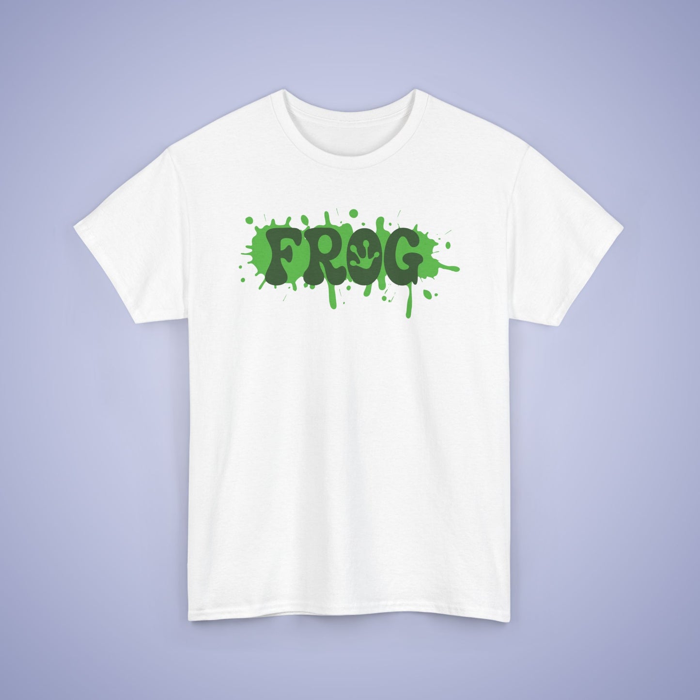 Paint Splatter Graphic Tee Frog Lover Word Art Gift Unisex T Shirt