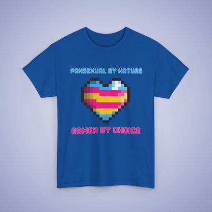 Pansexual By Nature Gamer By Choice LGBT Pride Month Matching  T Shirt Unisex